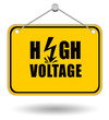 High voltage signboard