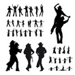 dancers silhouettes dancers silhouettes