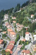 Aerial view of the lake of Como in Italy