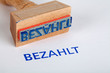 Stempel BEZAHLT