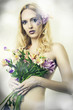 Fashion portrait of beautiful woman. Fairy