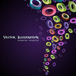 Colorful circle vector background