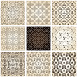 seamless vintage backgrounds set brown baroque Pattern