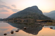 Reflection of the mountain at sunset - Ireland Reflection of the mountain at sunset - Ireland