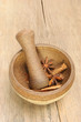 pestle and mortar with spice