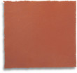 Red torn paper page isolated on white background