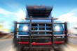 aged grunge old truck under  blue sky