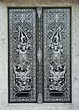 Traditional Thai style church door Traditional Thai style church door