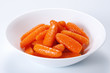 Honey glazed baby carrots