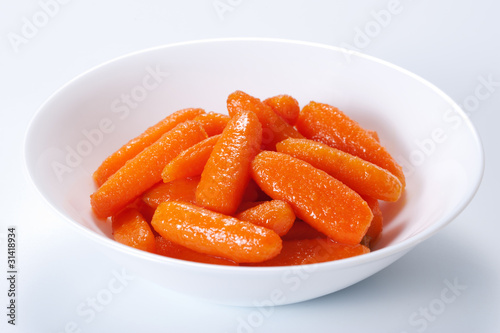 Photo: Honey glazed baby carrots Honey glazed baby carrots