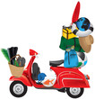 Vektor: vespa con bagagli vespa con bagagli