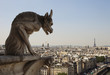 Horned Gargoyle With Eiffel Tower Horned Gargoyle With Eiffel Tower