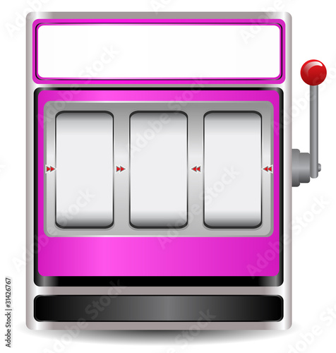 Vector: pink slot machine pink slot machine