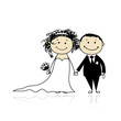 Wedding ceremony - bride and groom together for your design Wedding ceremony - bride and groom together for your design