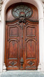 Old wooden doors
