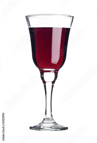 Photo: Rotwein im Glas als Freisteller Rotwein im Glas als Freisteller
