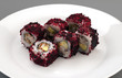 six appetizer sushi with caviar six appetizer sushi with caviar