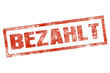 BEZAHLT stempel