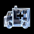 ambulance symbol in glass