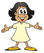 Illustration: Girl with Black Hair Girl with Black Hair