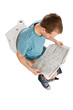 man is sitting on toilet