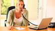 Woman talking on the phone
