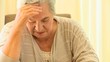 Pensive mature woman 