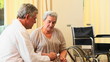 Video: Doctor explaining her medication to a mature patient Doctor explaining her medication to a mature patient