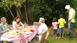 Video: Family barbecue with grandparents Family barbecue with grandparents