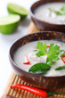Thai chicken and coconut milk soup- Tom Ka Gai Thai chicken and coconut milk soup- Tom Ka Gai