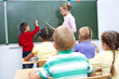 By the blackboard