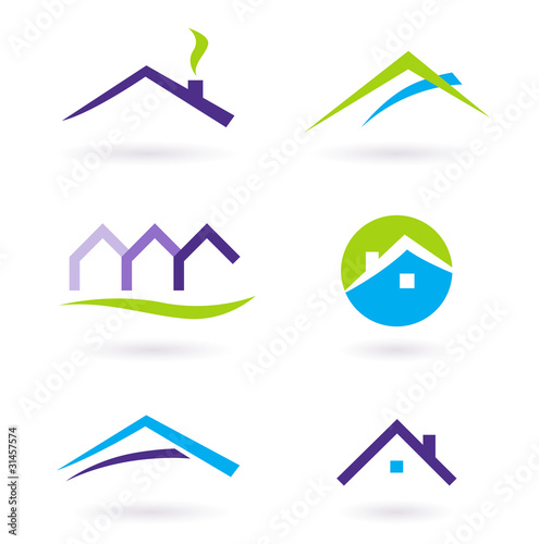 free real estate logo vector. Real Estate Logo And Icons