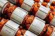 armatures of electric motors with inserted field coil