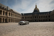 Vintage wedding car in a luxury destination
