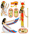 Vector: Egyptian goddess Isis Egyptian goddess Isis
