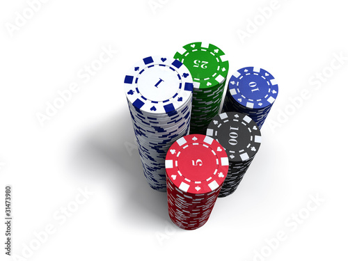 Illustration: Poker Chips Tower Poker Chips Tower