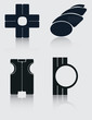 Vector: web shapes web shapes
