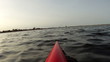 Kayaking in lagoon