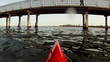 Kayaking in lagoon