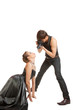 Young adult female model and photographer. Young adult female model and photographer.