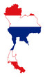 Photo en ligne au meilleur prix Thailand flag on map