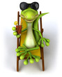 Lézard en vacances
