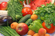 Colorful fresh group of vegetables and fruits Colorful fresh group of vegetables and fruits