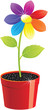 Flower In A Pot.