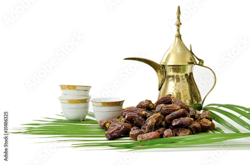 Photo: Arabic Coffee with Dates Fruit Arabic Coffee with Dates Fruit