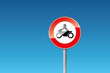 Verkehrszeichen 255 Verbot für Krafträder Motorrad