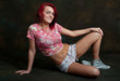 Cute happy young woman relaxing