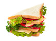 Big sandwich isolated on white