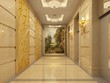 Modern corridor interior image ( rendering) Modern corridor interior image ( rendering)
