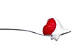 Strawberry and cream on spoon Strawberry and cream on spoon